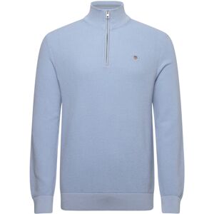 Gant Micro Textured Cotton Half Zip S Blue S Gant Micro Textured Cotton Half Zip S Blue S