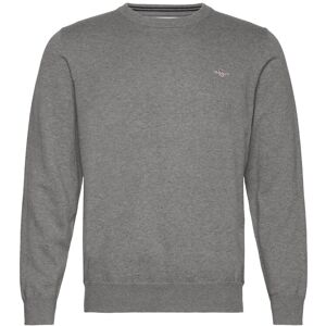 Gant Classic Cotton C-Neck M Grey M Gant Classic Cotton C-Neck M Grey M