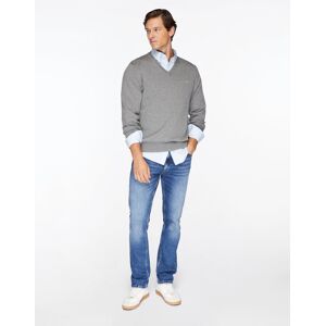 Gant Classic Cotton V-Neck S Grey S Gant Classic Cotton V-Neck S Grey S