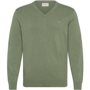 Gant Classic Cotton V-Neck XXXL Khaki XXXL Gant Classic Cotton V-Neck XXXL Khaki XXXL