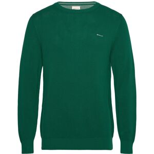 Gant Cotton Pique C-Neck M Green M Gant Cotton Pique C-Neck M Green M