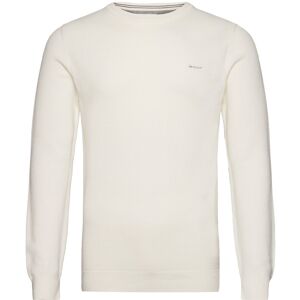 Gant Cotton Pique C-Neck L Cream L Gant Cotton Pique C-Neck L Cream L