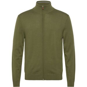Gant Extrafine Merino Wool Zip Cardigan S Khaki S Gant Extrafine Merino Wool Zip Cardigan S Khaki S