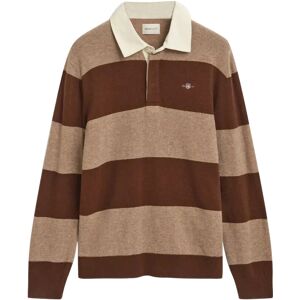Gant Extrafine Lambswool Striped Polo XXXL Brown XXXL Gant Extrafine Lambswool Striped Polo XXXL Brown XXXL