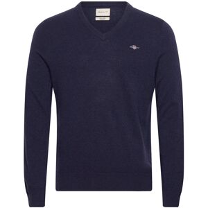 Gant Extrafine Lambswool V-Neck M Navy M Gant Extrafine Lambswool V-Neck M Navy M