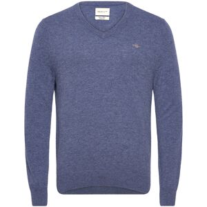 Gant Extrafine Lambswool V-Neck S Blue S Gant Extrafine Lambswool V-Neck S Blue S