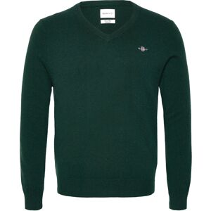 Gant Extrafine Lambswool V-Neck S Green S Gant Extrafine Lambswool V-Neck S Green S