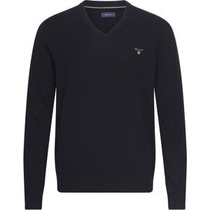 Gant Extrafine Lambswool V-Neck O/S S Black S Gant Extrafine Lambswool V-Neck O/S S Black S