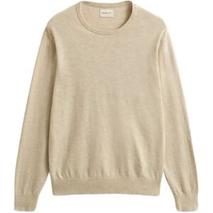 Gant Slub Cotton Linen C-Neck S Beige S Gant Slub Cotton Linen C-Neck S Beige S