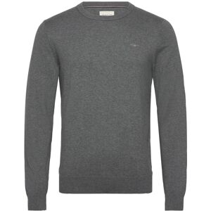 Gant Shield Cotton C-Neck S Grey S Gant Shield Cotton C-Neck S Grey S