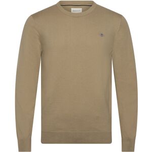 Gant Shield Cotton C-Neck S Khaki S Gant Shield Cotton C-Neck S Khaki S