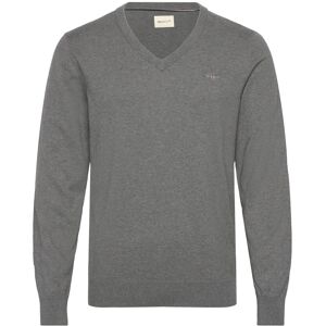 Gant Shield Cotton V-Neck M Grey M Gant Shield Cotton V-Neck M Grey M