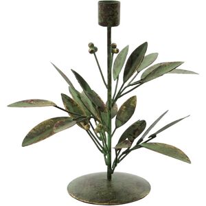 house doctor Lysestage, Hdleaves, Antikgrøn 21X16X20CM Green 21X16X20CM house doctor Lysestage, Hdleaves, Antikgrøn 21X16X20CM Green 21X16X20CM