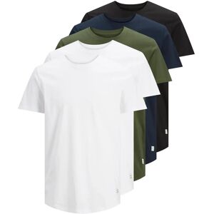 Jack & Jones Jjenoa Tee Ss Crew Neck 5Pk Mp Noos M White M Jack & Jones Jjenoa Tee Ss Crew Neck 5Pk Mp Noos M White M