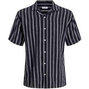 Jack & Jones Jjeenzo Stripe Resort Shirt Ss Sn M Navy M Jack & Jones Jjeenzo Stripe Resort Shirt Ss Sn M Navy M