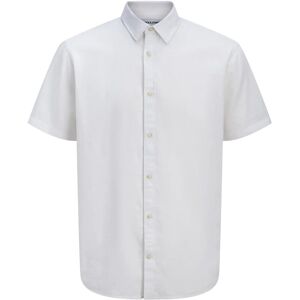 Jack & Jones Jjesummer Linen Blend Shirt S/S Sn L White L Jack & Jones Jjesummer Linen Blend Shirt S/S Sn L White L