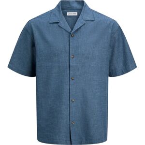 Jack & Jones Jjesummer Linen Blend Resort Shirt Ss Sn XL Blue XL Jack & Jones Jjesummer Linen Blend Resort Shirt Ss Sn XL Blue XL