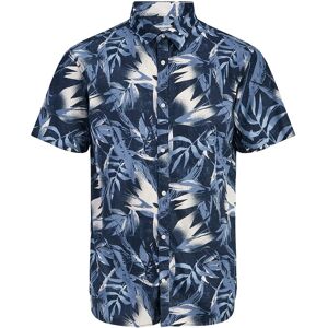 Jack & Jones Jjhonolulu Aop Shirt Ss M Navy M Jack & Jones Jjhonolulu Aop Shirt Ss M Navy M