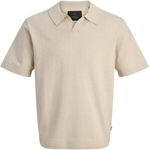 Jack & Jones Jprblamilano Spring Split Neck Ss Sn L Cream L Jack & Jones Jprblamilano Spring Split Neck Ss Sn L Cream L