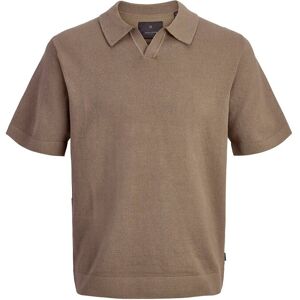 Jack & Jones Jprblamilano Spring Split Neck Ss Sn M Brown M Jack & Jones Jprblamilano Spring Split Neck Ss Sn M Brown M