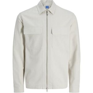 Jack & Jones Jprblurayle Linen Blend Zip Ls Shirt Smu XL Cream XL Jack & Jones Jprblurayle Linen Blend Zip Ls Shirt Smu XL Cream XL