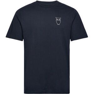 Knowledge Cotton Apparel Owl Chest Tee - Gots/Vegan L Black L Knowledge Cotton Apparel Owl Chest Tee - Gots/Vegan L Black L