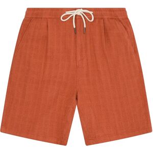Knowledge Cotton Apparel Fig Loose Structure Shorts L Orange L Knowledge Cotton Apparel Fig Loose Structure Shorts L Orange L