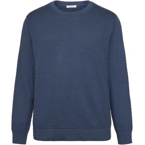 Knowledge Cotton Apparel Bubble Knit Crew Neck L Blue L Knowledge Cotton Apparel Bubble Knit Crew Neck L Blue L