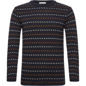 Knowledge Cotton Apparel Organic Cotton Jacquard Knit - Rege L Navy L Knowledge Cotton Apparel Organic Cotton Jacquard Knit - Rege L Navy L