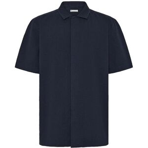 Knowledge Cotton Apparel Relaxed Seersucker Short Sleeve Shi M Navy M Knowledge Cotton Apparel Relaxed Seersucker Short Sleeve Shi M Navy M