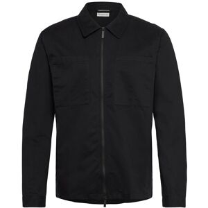 Knowledge Cotton Apparel Twill Zip Overshirt S Black S Knowledge Cotton Apparel Twill Zip Overshirt S Black S