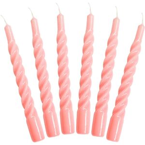 Kunstindustrien Twisted Candles, 6 Piece Box ONE SIZE Pink ONE SIZE Kunstindustrien Twisted Candles, 6 Piece Box ONE SIZE Pink ONE SIZE