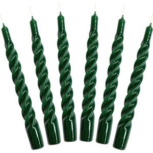 Kunstindustrien Twisted Candles, 6 Piece Box ONE SIZE Green ONE SIZE Kunstindustrien Twisted Candles, 6 Piece Box ONE SIZE Green ONE SIZE