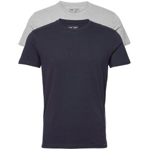 Lee Jeans Twin Pack Crew XXL Grey XXL Lee Jeans Twin Pack Crew XXL Grey XXL