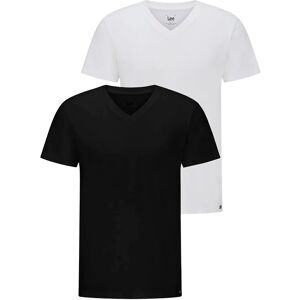 Lee Jeans Twin Pack V Neck XXL White XXL Lee Jeans Twin Pack V Neck XXL White XXL