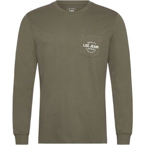 Lee Jeans Ls Pocket Logo Tee L Khaki L Lee Jeans Ls Pocket Logo Tee L Khaki L