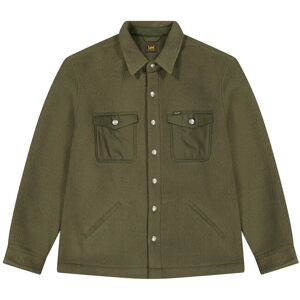 Lee Jeans Mixed Sherpa Overshirt S Green S Lee Jeans Mixed Sherpa Overshirt S Green S