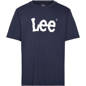 Lee Jeans Wobbly Logo Tee S Navy S Lee Jeans Wobbly Logo Tee S Navy S