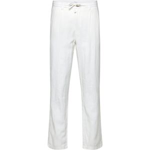Lindbergh Linen Blend Herringbone Pants L White L Lindbergh Linen Blend Herringbone Pants L White L
