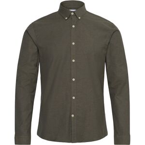 Lindbergh Yarn Dyed Oxford Superflex Shirt L/S XXL Khaki XXL Lindbergh Yarn Dyed Oxford Superflex Shirt L/S XXL Khaki XXL