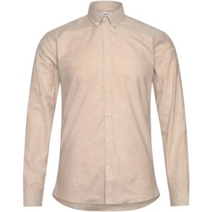 Lindbergh Yarn Dyed Oxford Superflex Shirt L/S XL Cream XL Lindbergh Yarn Dyed Oxford Superflex Shirt L/S XL Cream XL