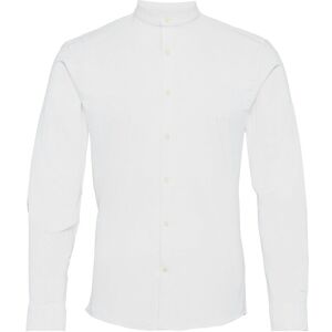 Lindbergh Yarn Dyed Oxford Superflex Shirt L/S S White S Lindbergh Yarn Dyed Oxford Superflex Shirt L/S S White S