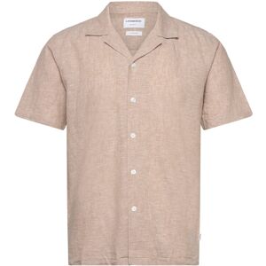 Lindbergh Casual Linen Blend Resort S/S M Beige M Lindbergh Casual Linen Blend Resort S/S M Beige M