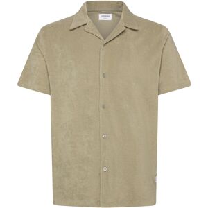 Lindbergh Relaxed Fit Towel Shirt S/S M Khaki M Lindbergh Relaxed Fit Towel Shirt S/S M Khaki M