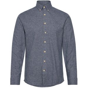 Lindbergh Business Casual Shirt In Twill M Blue M Lindbergh Business Casual Shirt In Twill M Blue M