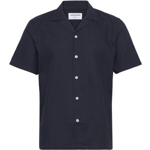 Lindbergh Solid Dobby Cotton Shirt S/S XL Navy XL Lindbergh Solid Dobby Cotton Shirt S/S XL Navy XL
