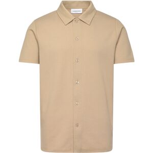 Lindbergh Waffle Short Sleeve Shirt M Beige M Lindbergh Waffle Short Sleeve Shirt M Beige M