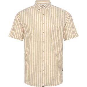Lindbergh Striped Cotton/Linen Shirt S/Sstriped Cotton/Linen Shirt S/S XXXL Beige XXXL Lindbergh Striped Cotton/Linen Shirt S/Sstriped Cotton/Linen Shirt S/S XXXL Beige XXXL