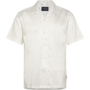 Lindbergh Cotton / Lyocell Blend Resort Shirt M Cream M Lindbergh Cotton / Lyocell Blend Resort Shirt M Cream M