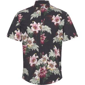 Lindbergh Linen Blend Shirt S/S S Black S Lindbergh Linen Blend Shirt S/S S Black S